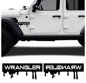 Adesivi laterale Wrangler Stile Goccia compatibile con Jeep Wrangler