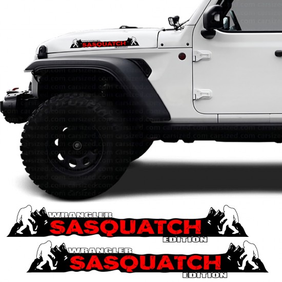 Car decals side Sasquatch...