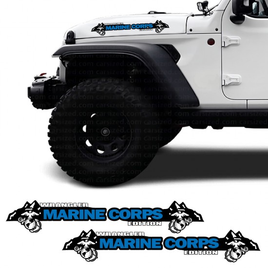 Car decals side Marine...