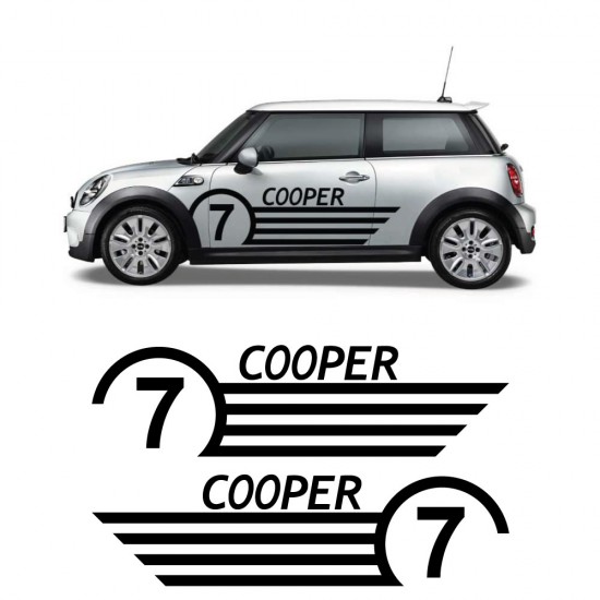 Side car decals MINI Cooper...