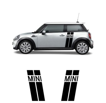 Adesivi strisce laterali angolari Mini Mini Cooper