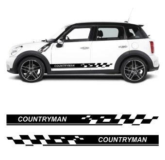 Aufkleber Seitliche Streifen im Rennstil Mini Countryman