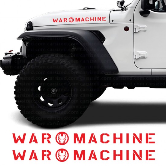 Car side decals War Machine...