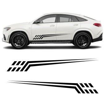 Adesivos de faixas laterais de corrida com Mercedes GLE 2022