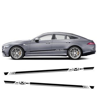 Slim racing AMG side stripe decals Mercedes Benz AMG GT 3 GT3 2022