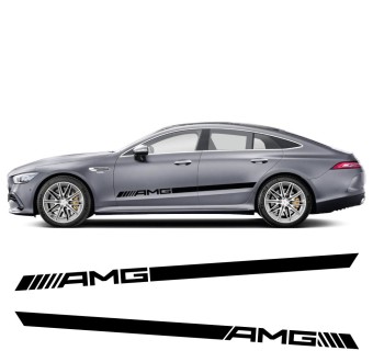 Adesivos de faixas laterais AMG com Mercedes Benz AMG GT 3 GT3 2022