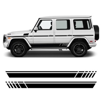 Sporty door side stripe decals Mercedes-Benz G-Class Gelandewagen Edition 1 AMG