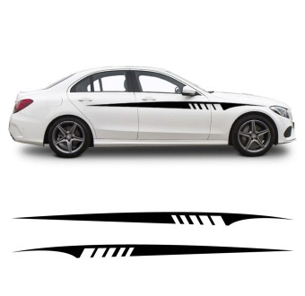 Sporty side stripe decals Mercedes-Benz A-Class W175 AMG