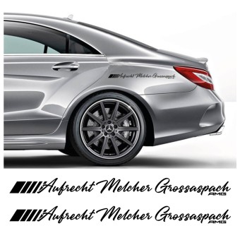 Customizable text phrase decals compatible with Mercedes-Benz