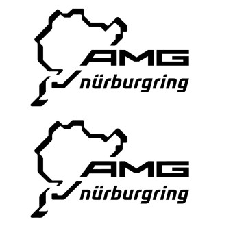 Adesivos de cristal Nurburgring AMG com Mercedes-Benz