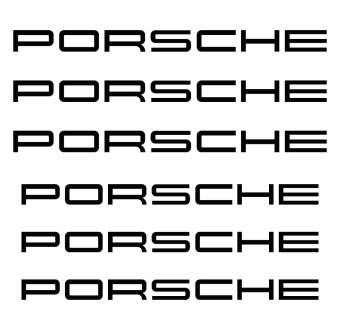 Adesivos para pinça de freio 6 pcs com Porsche 911 996 Carrera Turbo