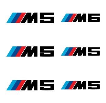 Adesivos para pinça de freio 6 pcs com BMW M5