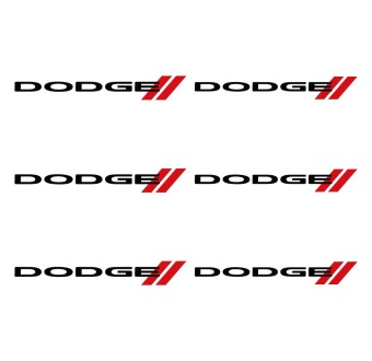 Adesivos para pinça de freio 6 pcs com Dodge