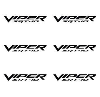 Adesivos para pinça de freio 6 pcs Viper SRT-10 com Dodge Ram Viper