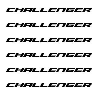 Adesivos para pinça de freio 6 pcs Challenger com Dodge Challenger