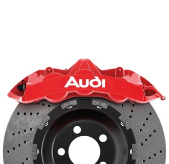 Adesivos para pinça de freio 6 pcs com Audi