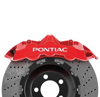 Adesivos para pinça de freio 6 pcs com Pontiac