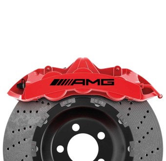 Adesivos para pinça de freio 6 pcs AMG com Mercedes AMG