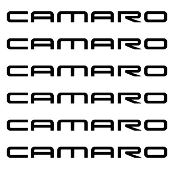 Brake caliper decals 6 pcs Camaro