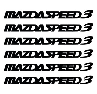 Brake caliper decals 6 pcs MazdaSpeed 3 Mazda