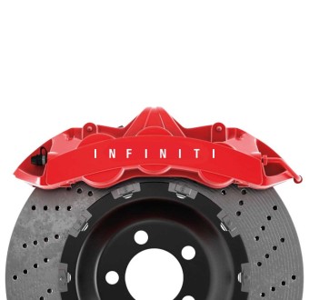 Brake caliper decals 6 pcs Infiniti