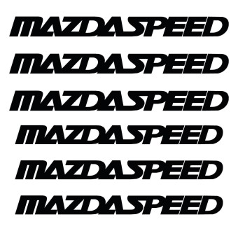 Brake caliper decals 6 pcs Mazda