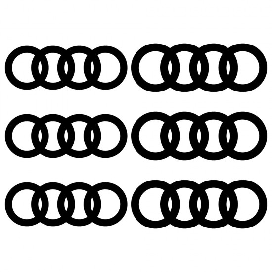 Brake caliper decals 6 pcs...