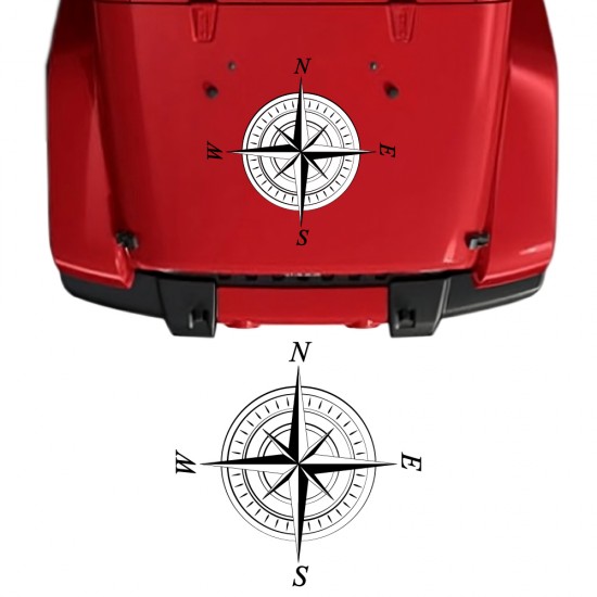 Decals for car hood compass...