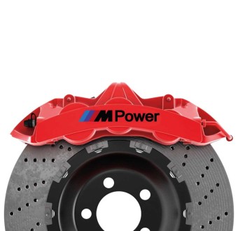 Adesivos para pinça de freio 6 unidades BMW M Power com BMW F30 F32 F36 435 335 440 BMW 4