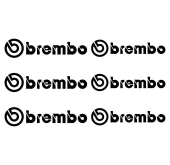 Adesivos para pinça de freio 6 unidades com Brembo