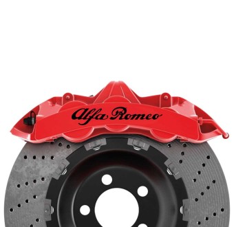 Dynamic Brake Caliper Stickers 6 pcs Alfa Romeo