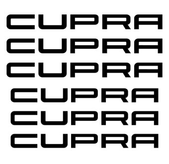 Brake Caliper decals 6 pcs Cupra