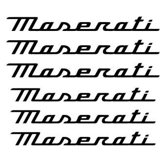 Brake Caliper Decals 6 pcs Maserati