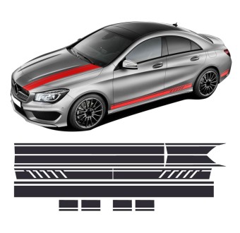 stickers front and side stripes Mercedes-Benz CLA AMG