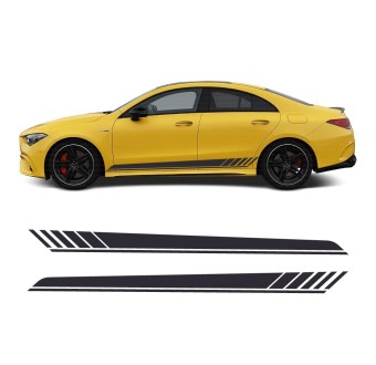 Autocollants voiture bandes latérales Mercedes-Benz CLA AMG tuning