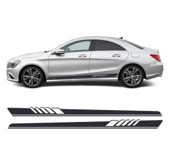 Autocollants voiture bandes latérales Mercedes-Benz CLA AMG racing