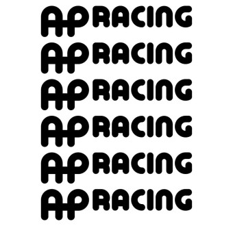 Brake Caliper Decals 6 pcs AP Racing calipers