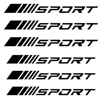 Brake Caliper Decals 6 pcs Generic Sport