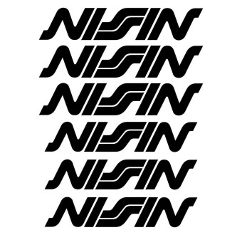 Brake Caliper Decals 6 pcs Nissin calipers