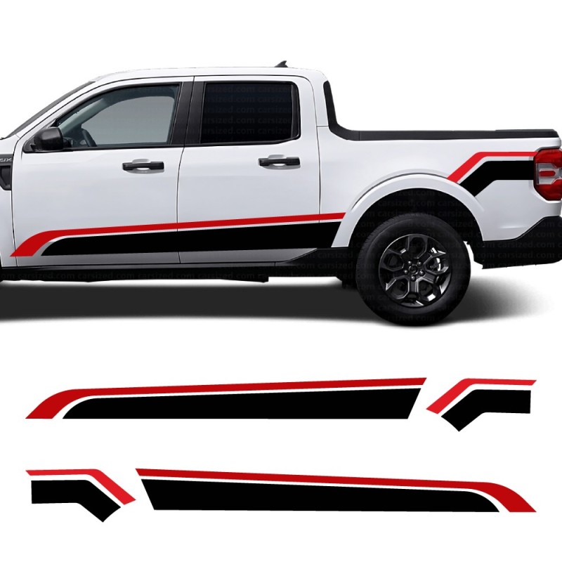 Car Decals Street Runner Side Stripe Compatible with Ford Maverick