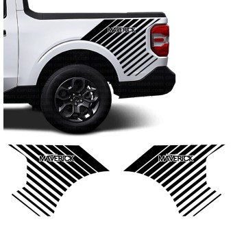 Car Decals Flash Lines Side Stripe Compatible with Ford Maverick