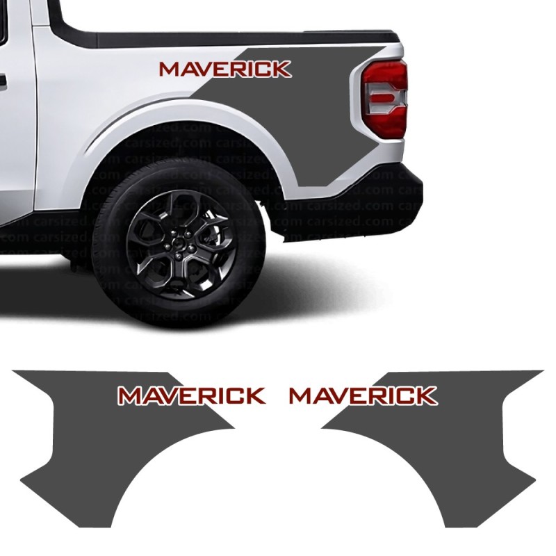 Car Decals Shadow Panel Side Stripe Compatible with Ford Maverick