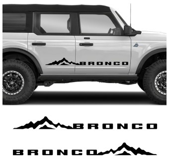 Adesivi per Auto Grafica Laterale Mountain Trail Compatibile con Ford Bronco