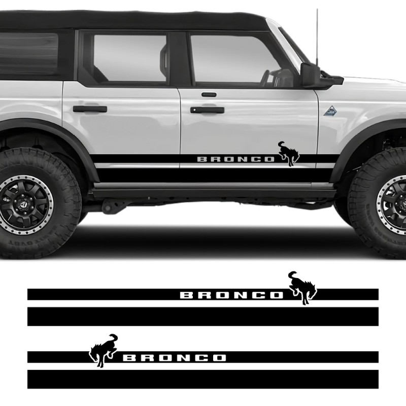 Adesivi per Auto Grafica Laterale Trail Runner Compatibile con Ford Bronco