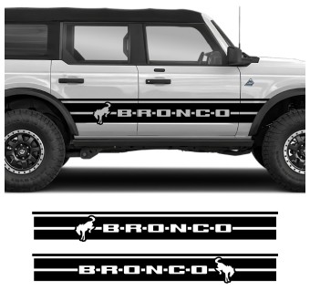 Car Decals Bold Trail Side Graphic Compatible with Ford Bronco