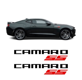 Autocollants latéraux Camaro 55 pour voiture compatible avec Chevrolet Camaro 2015