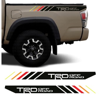 Side stripe car decals TRD Ridge Pro compatible with Toyota Tacoma