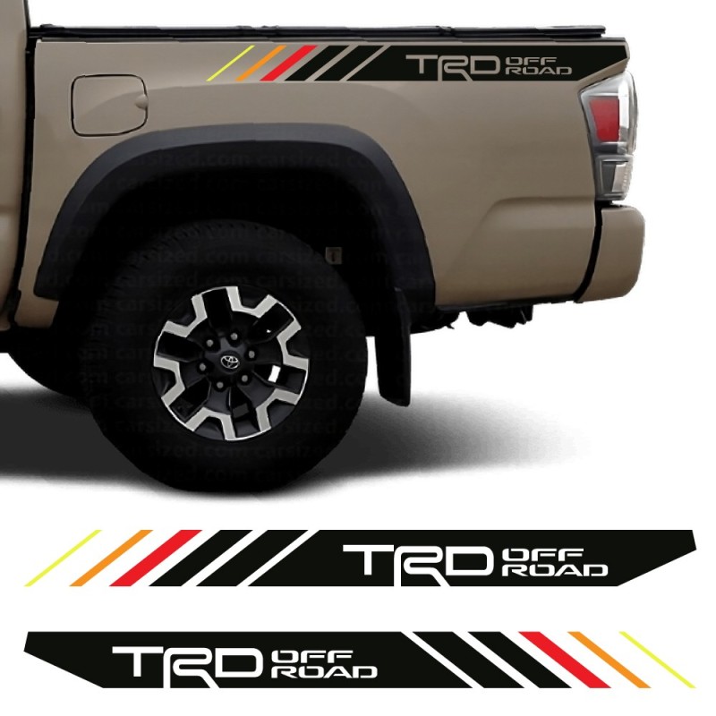 Side stripe car decals TRD Ridge Pro compatible with Toyota Tacoma