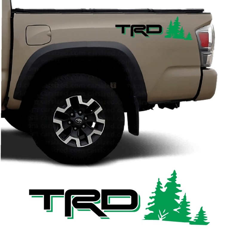 Side car decals TRD Forest Edition compatible with Toyota Tacoma