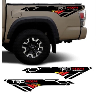 Autocollant latéral TRD 4x4 Off Road Edition compatible avec Toyota Tacoma